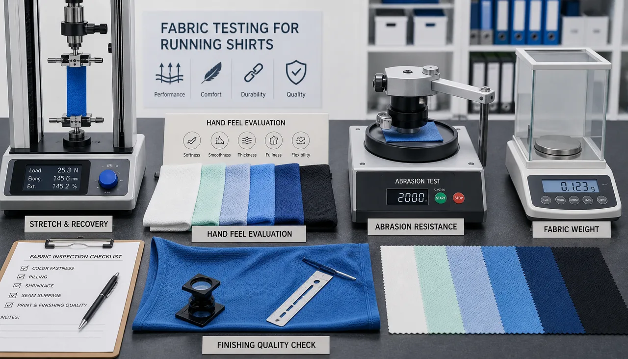 Which Fabric Tests Should Brands Request Before Approving Material for Running Shirts?