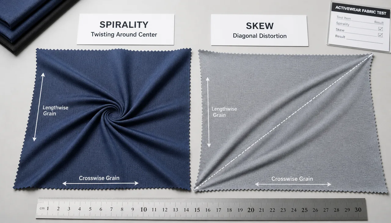 How Should Buyers Interpret Spirality and Skew Test Results for Activewear Fabric?