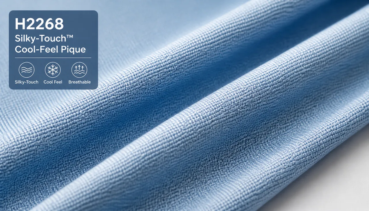 H2268 Silky-Touch™ Cool-Feel Pique: A Premium Fabric Choice for Summer Polo Shirts