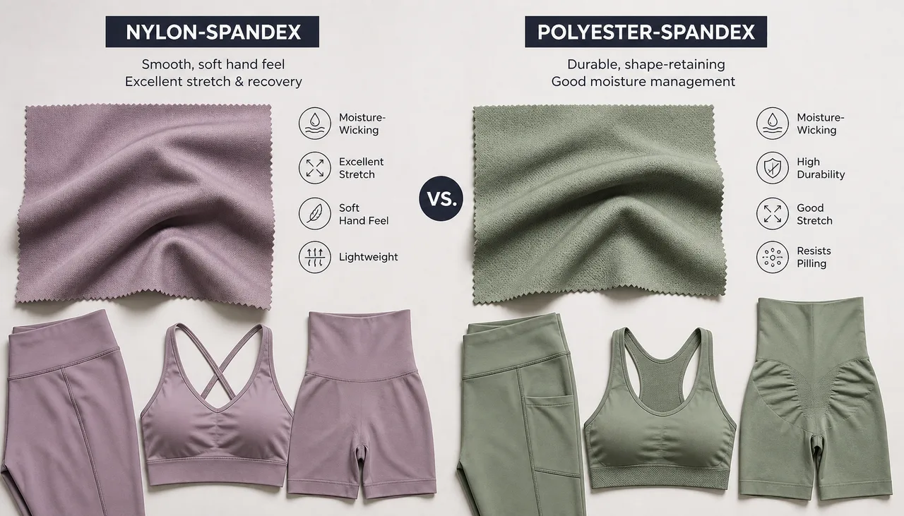 Nylon Spandex or Polyester Spandex: How Should Buyers Choose for Activewear?