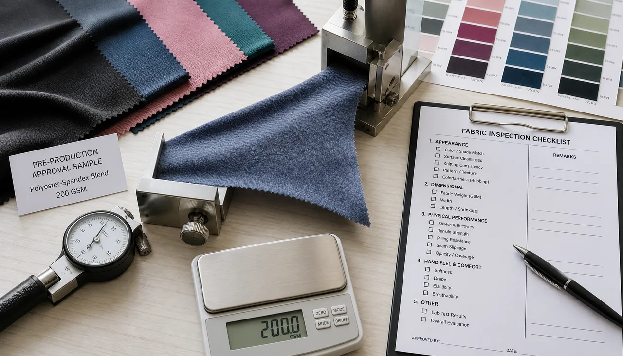 What Should Buyers Inspect in a Pre-Production Fabric Approval Sample?