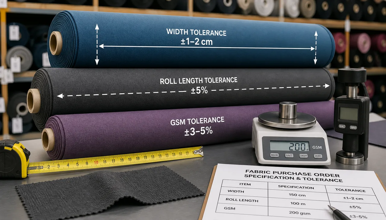 What Width, Roll-Length, and GSM Tolerances Should Be Written Into an Activewear Fabric Purchase Order?